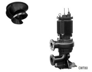 Bơm chìm đặt cạn cánh vít SHINMAYWA Model CWT80CWT80 2.2 kW 380 80x100mm