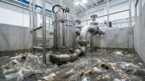 Sử dụng máy bơm ShinMaywa cho nước thải có rác